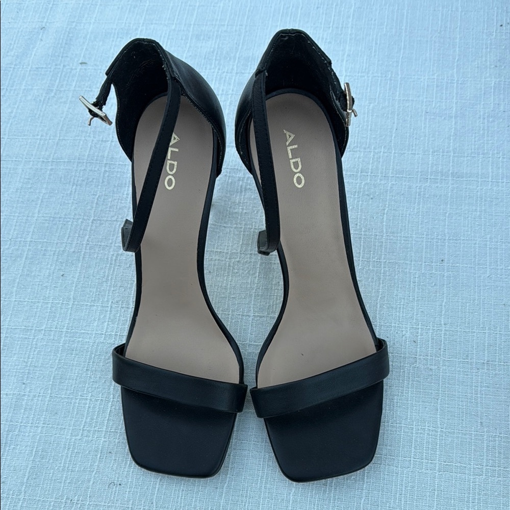 ALDO Black Strappy Heels
